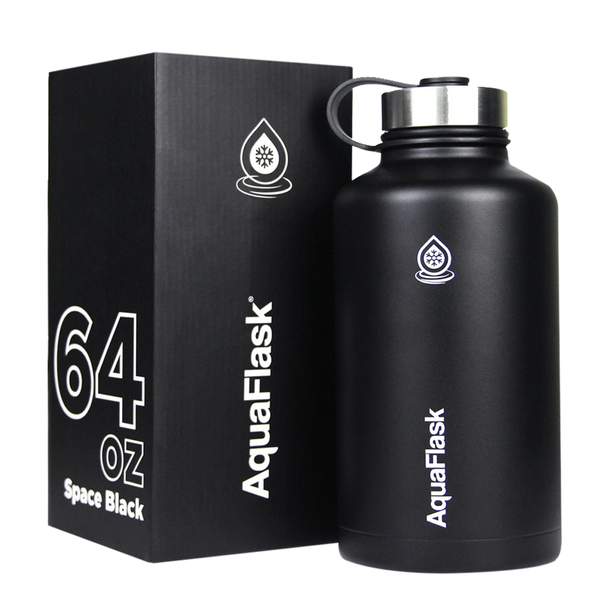 64oz Space Black - Aquaflask